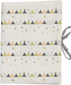 Chouchouette Accessoires De Salle De Bain Enfant Housse De Carnet De Santé Tipis Beige