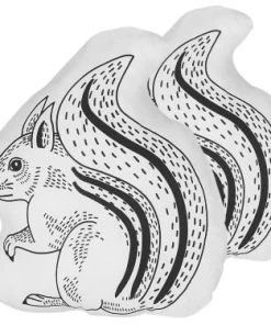 Beliani Coussins Enfant Lot De 2 Coussin Décoratifs En Tissu Blanc 42x12cm