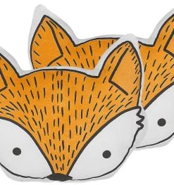 Beliani Coussins Enfant Coussin Décoratif En Tissu Orange 50x12cm -Coussins enfant Soldes 2022 lot de 2 coussin decoratifs en tissu orange 50x12cm