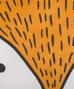 Beliani Coussins Enfant Lot De 2 Coussin Décoratifs En Tissu Orange 50x12cm -Coussins enfant Soldes 2022 lot de 2 coussin decoratifs en tissu orange 50x12cm 4