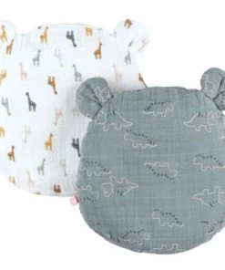 Noukie's Coussins Enfant Lot De 2 Coussins Tête Mix & Match Bleu Et Blanc (20 Cm)