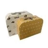 Future Home Boîtes Et Paniers De Rangements Enfant Lot De 2 Valises En Carton Imprimé Blanc Et Jaune -Coussins enfant Soldes 2022 lot de 2 valises en carton imprime blanc et jaune