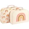 A Little Lovely Company Boîtes Et Paniers De Rangements Enfant Lot De 2 Valisettes De Rangement Arc-en-ciel -Coussins enfant Soldes 2022 lot de 2 valisettes de rangement arc en ciel