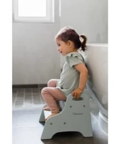 Kindsgut Accessoires De Salle De Bain Enfant Marchepied Enfant En Bois Aquamarin -Coussins enfant Soldes 2022 marchepied enfant en bois aquamarin 2