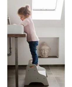 Kindsgut Accessoires De Salle De Bain Enfant Marchepied Enfant En Bois Gris -Coussins enfant Soldes 2022 marchepied enfant en bois gris 2
