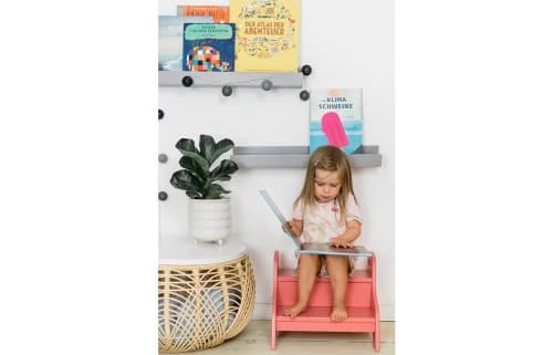 Kindsgut Accessoires De Salle De Bain Enfant Marchepied Enfant En Bois Vieux Rose 5 Kindsgut Accessoires De Salle De Bain Enfant Marchepied Enfant En Bois Vieux Rose – Image 3