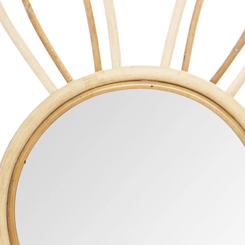 Decoratie Miroirs Enfant Miroir Bambou D20cm 5 Decoratie Miroirs Enfant Miroir Bambou D20cm – Image 3