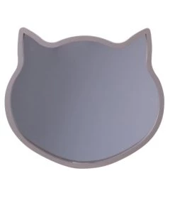 Toilinux Miroirs Enfant Miroir Chat Pour Chambre D'enfant L. 36 Cm Marron