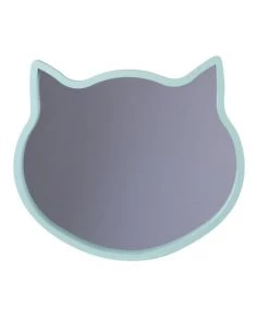 Toilinux Miroirs Enfant Miroir Chat Pour Chambre D'enfant L. 36 Cm Vert