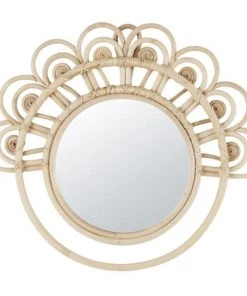 Maisons Du Monde Miroirs Enfant Miroir En Rotin Beige 40x35