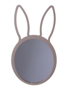 Toilinux Miroirs Enfant Miroir Lapin Pour Chambre D'enfant L. 48 Cm Marron