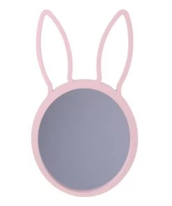 Toilinux Miroirs Enfant Miroir Lapin Pour Chambre D'enfant L. 48 Cm Rose