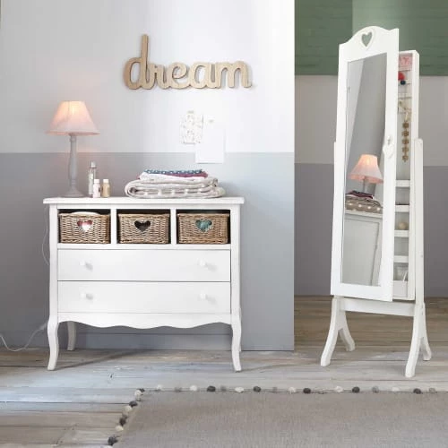 Maisons Du Monde Miroirs Enfant Miroir Psyché Avec Rangement Blanc 42x160 5 Maisons Du Monde Miroirs Enfant Miroir Psyché Avec Rangement Blanc 42x160 – Image 4