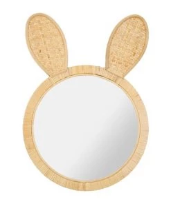 Decoratie Miroirs Enfant Miroir Rotin Lapin