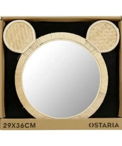 Decoratie Miroirs Enfant Miroir Rotin Souris -Coussins enfant Soldes 2022 miroir rotin souris 3