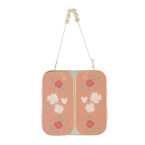 Maisons Du Monde Miroirs Enfant Miroir Triptyque à Suspendre Motif Floral Multicolore 20x20 3 Maisons Du Monde Miroirs Enfant Miroir Triptyque à Suspendre Motif Floral Multicolore 20x20