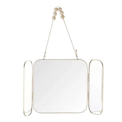 Maisons Du Monde Miroirs Enfant Miroir Triptyque à Suspendre Motif Floral Multicolore 20x20 4 Maisons Du Monde Miroirs Enfant Miroir Triptyque à Suspendre Motif Floral Multicolore 20x20 – Image 2