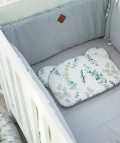 Sevira Kids Coussins Enfant Oreiller Coussin Plat Réversible , Eucalyptus -Coussins enfant Soldes 2022 oreiller coussin plat reversible eucalyptus 1