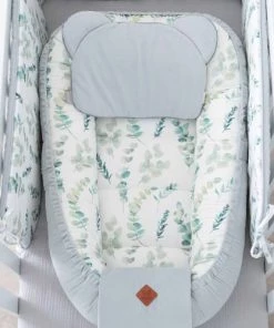 Sevira Kids Coussins Enfant Oreiller Coussin Plat Réversible , Eucalyptus -Coussins enfant Soldes 2022 oreiller coussin plat reversible eucalyptus 4