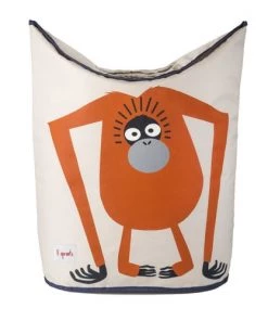 3 Sprouts Boîtes Et Paniers De Rangements Enfant Panier à Linge Orang-Outan