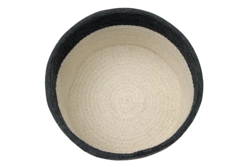 Lorena Canals Boîtes Et Paniers De Rangements Enfant Panier Bicolore En Coton Noir Et Beige 22xØ21 6 Lorena Canals Boîtes Et Paniers De Rangements Enfant Panier Bicolore En Coton Noir Et Beige 22xØ21 – Image 4