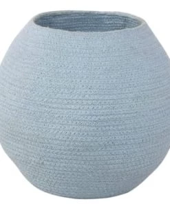 Lorena Canals Boîtes Et Paniers De Rangements Enfant Panier Boule Coton Bleu 30xØ30