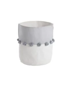 ToddleKind Boîtes Et Paniers De Rangements Enfant Panier De Rangement 100 % Coton Gris 37x40cm