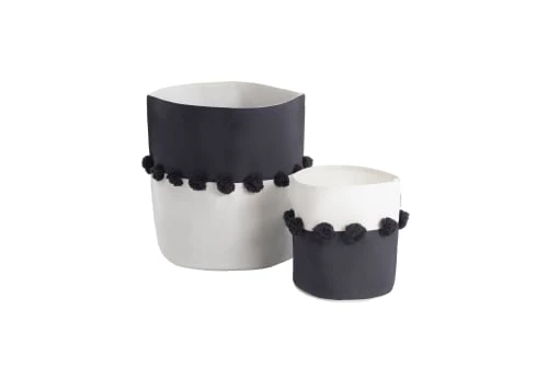 ToddleKind Boîtes Et Paniers De Rangements Enfant Panier De Rangement 100 % Coton Noir 37x40cm 4 ToddleKind Boîtes Et Paniers De Rangements Enfant Panier De Rangement 100 % Coton Noir 37x40cm – Image 2