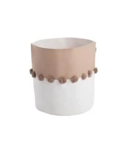 ToddleKind Boîtes Et Paniers De Rangements Enfant Panier De Rangement 100 % Coton Rose 37x40cm