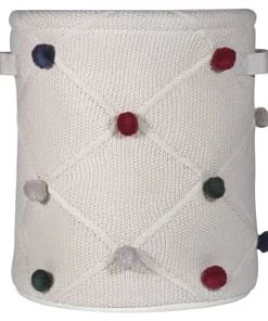 Kindsgut Boîtes Et Paniers De Rangements Enfant Panier De Rangement Avec Pompons En Coton Certifié