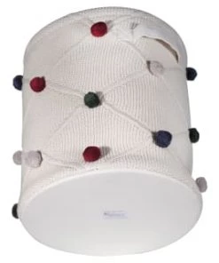 Kindsgut Boîtes Et Paniers De Rangements Enfant Panier De Rangement Avec Pompons En Coton Certifié -Coussins enfant Soldes 2022 panier de rangement avec pompons en coton certifie 3