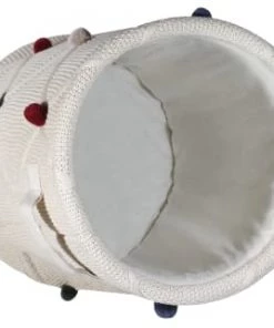 Kindsgut Boîtes Et Paniers De Rangements Enfant Panier De Rangement Avec Pompons En Coton Certifié -Coussins enfant Soldes 2022 panier de rangement avec pompons en coton certifie 4