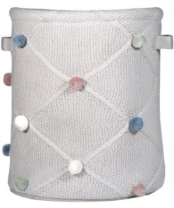 Kindsgut Boîtes Et Paniers De Rangements Enfant Panier De Rangement Avec Pompons En Coton Certifié