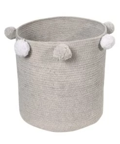 Lorena Canals Boîtes Et Paniers De Rangements Enfant Panier De Rangement En Coton Gris -Coussins enfant Soldes 2022 panier de rangement en coton gris 3