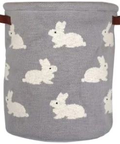 Kindsgut Boîtes Et Paniers De Rangements Enfant Panier De Rangement En Coton Gris