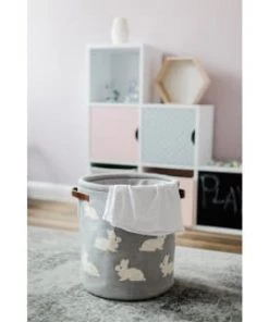 Kindsgut Boîtes Et Paniers De Rangements Enfant Panier De Rangement En Coton Gris -Coussins enfant Soldes 2022 panier de rangement en coton gris 8