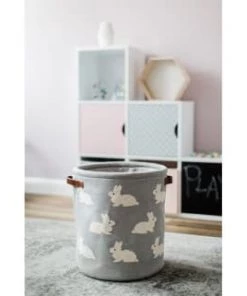 Kindsgut Boîtes Et Paniers De Rangements Enfant Panier De Rangement En Coton Gris -Coussins enfant Soldes 2022 panier de rangement en coton gris 9