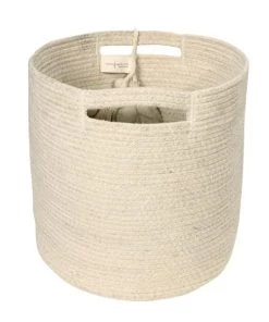 Lorena Canals Boîtes Et Paniers De Rangements Enfant Panier De Rangement En Coton Naturel (30 X 30 Cm) -Coussins enfant Soldes 2022 panier de rangement en coton naturel 30 x 30 cm 2