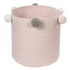 Lorena Canals Boîtes Et Paniers De Rangements Enfant Panier De Rangement En Coton Rose -Coussins enfant Soldes 2022 panier de rangement en coton rose 1