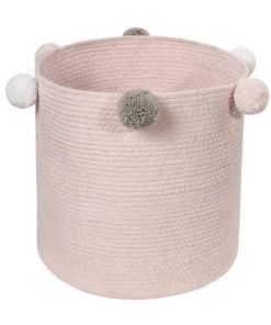 Lorena Canals Boîtes Et Paniers De Rangements Enfant Panier De Rangement En Coton Gris -Coussins enfant Soldes 2022 panier de rangement en coton rose