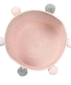 Lorena Canals Boîtes Et Paniers De Rangements Enfant Panier De Rangement En Coton Rose -Coussins enfant Soldes 2022 panier de rangement en coton rose 3