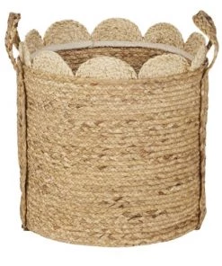 Maisons Du Monde Boîtes Et Paniers De Rangements Enfant Panier De Rangement En Fibre Végétale Beige