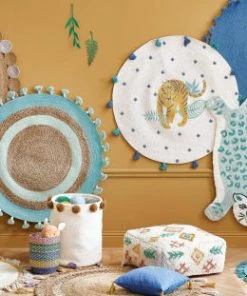 Maisons Du Monde Boîtes Et Paniers De Rangements Enfant Panier De Rangement En Jonc De Mer Multicolore -Coussins enfant Soldes 2022 panier de rangement en jonc de mer multicolore 1000 10 9 226042 3