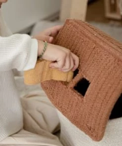 Lorena Canals Boîtes Et Paniers De Rangements Enfant Panier De Rangement Maison Toffee (22 X 22 X 34 Cm) -Coussins enfant Soldes 2022 panier de rangement maison toffee 22 x 22 x 34 cm 1