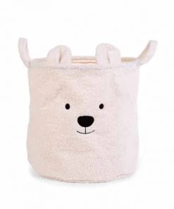 Childhome Boîtes Et Paniers De Rangements Enfant Panier De Rangement Teddy écru (40 X 40 Cm)