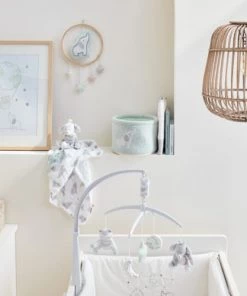 Noukie's Accessoires De Salle De Bain Enfant Panier De Toilette Vert Pâle Anna & Milo -Coussins enfant Soldes 2022 panier de toilette vert pale anna milo 3