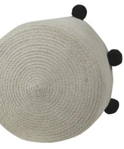 Lorena Canals Boîtes Et Paniers De Rangements Enfant Panier En Coton Beige Et Noir 30xØ30 -Coussins enfant Soldes 2022 panier en coton beige et noir 30xoe30 3