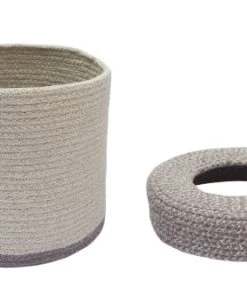 Lorena Canals Boîtes Et Paniers De Rangements Enfant Panier En Coton Beige Ø20x20 -Coussins enfant Soldes 2022 panier en coton beige oe20x20 4