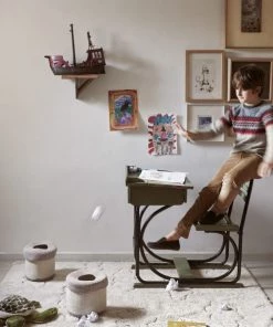 Lorena Canals Boîtes Et Paniers De Rangements Enfant Panier En Coton Beige Ø20x20 -Coussins enfant Soldes 2022 panier en coton beige oe20x20 5