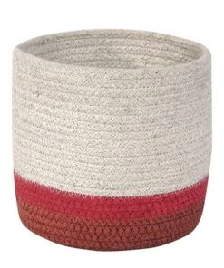 Lorena Canals Boîtes Et Paniers De Rangements Enfant Panier En Coton Blanc 15xØ15